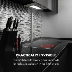 Klarstein Hektor Brilliant Edition Lüfterbaustein ,52 Cm ,max. Abluftleistung 506 M³/h ,EEK: C ,3 Stufen ,Nachlüftungstimer ,LED-Panel: 6500 K ,Touch-Panel ,Dunstabzugshaube ,Einbau-Haube ,Sicherheitsglas ,weiß -Smart Kitchen Store 618549b34fd40c82ecceb0f21036cd47