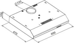 KHU-602 Dunstabzugshaube Abzugshaube Breite 60cm Unterbauhaube Flach 11 KHU-602 Dunstabzugshaube Abzugshaube Breite 60cm Unterbauhaube Flach -Smart Kitchen Store 61e02c12c519dd93e037d6862b2a6c12