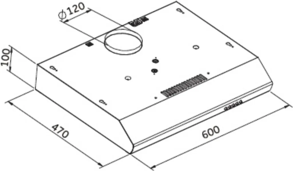 KHU-602 Dunstabzugshaube Abzugshaube Breite 60cm Unterbauhaube Flach 7 KHU-602 Dunstabzugshaube Abzugshaube Breite 60cm Unterbauhaube Flach – Bild 5