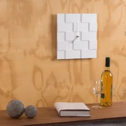 DESIGN WANDUHR 3D PLATES | 30cm Quadratische Küchenuhr Moderne Wanduhr -Smart Kitchen Store 6205e4d6cb4cf2a88ae485362aeadf4c