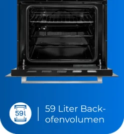 Exquisit EHE 156-2.1-Set Einbau-Herd Glaskeramikkochfeld | Ober-/Unterhitze | Grill | Inox -Smart Kitchen Store 6230086855e15d58c5ad78a1cf6a0aca