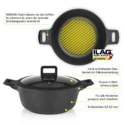 N8WERK Aluguss-Topf-Set In Der Midnight Edition | 8-teilig -Smart Kitchen Store 6310e47826e133411b4b156a3e20a46f