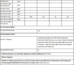 Haier HCE321T Gefriertruhe / 319 Liter / Innenbeleuchtung / Super-Gefrierfunktion / Ausbalancierter Deckel / 2 Metallkörbe 12 Haier HCE321T Gefriertruhe / 319 Liter / Innenbeleuchtung / Super-Gefrierfunktion / Ausbalancierter Deckel / 2 Metallkörbe -Smart Kitchen Store 632bb03151911773aa4daa04de1c96f7