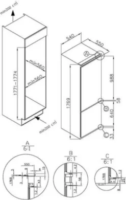 Haier HBB 177 TNF DE Kühl-Gefrierkombinationen - Weiß -Smart Kitchen Store 646c693d8f7846bde454ea9a496838bb