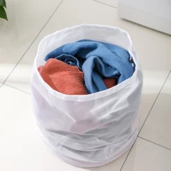 Set Mit 6 Großen Wäschesäcken, 50 X 60 Cm, Netz-Wäschesäcke Mit Kordelzug, Strapazierfähiger Waschbeutel Für Feinwäsche, Wäsche-Netzbeutel Für Familie, Studentenwohnheim, Apartment (1 Grobes Netz + 1 Feines Netz),style 1 -Smart Kitchen Store 64c41830f1e8bc346f7d7a513785026f