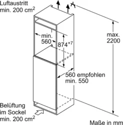 Siemens IQ100, Einbau-Kühlschrank, 88 X 56 Cm, Schleppscharnier KI21RNSE0 -Smart Kitchen Store 655efe8e9c7e04b5d79a150837b09cb1