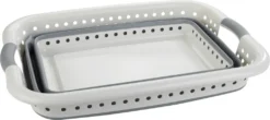 Wenko Wäschekorb Faltbar Weiß-grau -Smart Kitchen Store 672566d7ea429f40d793d94402c17d89