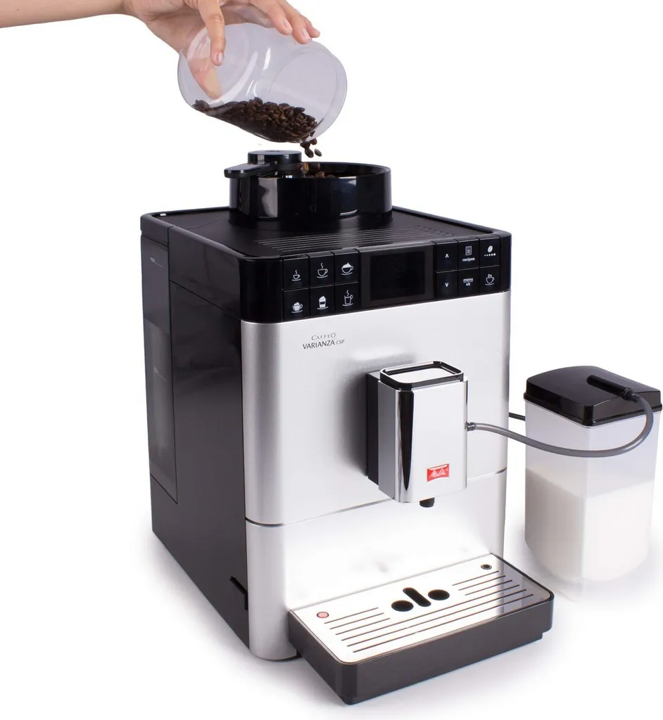 Melitta Caffeo Varianza CSP F570-101 Kaffeevollautomat Mit Milchbehälter, One Touch Funktion - Silber 11 Melitta Caffeo Varianza CSP F570-101 Kaffeevollautomat Mit Milchbehälter, One Touch Funktion - Silber – Bild 9