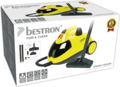 Bestron Dampfreiniger Mit 12-Teiligen Zubehör-Set, Inkl. Kindersicherung & 10m Aktionsradius, 4 Bar Dampfdruck, Kapazität: 1,5 L, Ideal Für Bäder Und Küchen, 1500 Watt, Farbe: Gelb 7 Bestron Dampfreiniger Mit 12-Teiligen Zubehör-Set, Inkl. Kindersicherung & 10m Aktionsradius, 4 Bar Dampfdruck, Kapazität: 1,5 L, Ideal Für Bäder Und Küchen, 1500 Watt, Farbe: Gelb -Smart Kitchen Store 68272e4d211588bada9c369dc9b12bfe