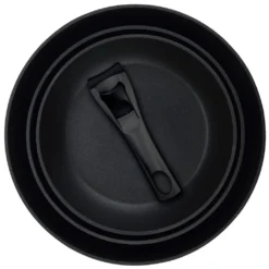 Bergner 3-tlg. Bratpfannen-Set 18+20+24 Cm Pfannen Mit Click-Griff BG-35470-BK