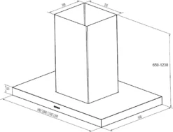 PKM Dunstabzugshaube Inselhaube Edelstahl Deckenhaube 8099IS Z 90 Cm EEK: A -Smart Kitchen Store 6a7d217e1c27b125875833fd080cb0e1