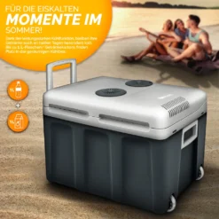 Tillvex Kühlbox Elektrisch 40L Grau Mit Rollen | Mini-Kühlschrank 230 V Und 12 V Für KFZ Auto Camping | Kühlt & Wärmt | ECO-Modus -Smart Kitchen Store 6bea56d73dc6175b50b752a9c07eb812