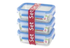 Emsa Clip & Close Frischhaltedosen 3er-Set á 0,55 L, Blau -Smart Kitchen Store 6cf2e74baaa6a1a5e1eecd76ec8b22ac