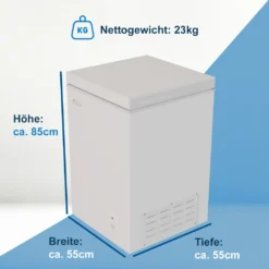TroniTechnik Gefriertruhe Kühltruhe Kühlfach BORGAR 110L Basic Mit Korb -Smart Kitchen Store 6f14283deb829f5f63118a6153bbaa1a