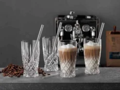 Nachtmann Latte Macchiato Set/4 + 4 Glastrinkhalme 7604/8tlg. Noblesse 104671 13 Nachtmann Latte Macchiato Set/4 + 4 Glastrinkhalme 7604/8tlg. Noblesse 104671 -Smart Kitchen Store 6f5f80ce636ecb5d386363d0538382c2