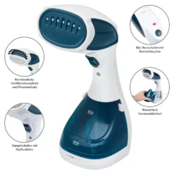 Clatronic Dampfbürste DB 3717 Weiß/blau, 200 Ml Wassertank -Smart Kitchen Store 6fae2cd6759f53729fe7ea2e88bc89f6