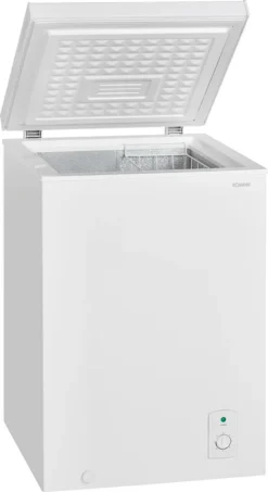 Bomann GT 7337 Gefriertruhe, 100 Liter Nutzinhalt, Gefrierkorb (ca. 36.0 X 17.0 Cm), Herausnehmbar, Temperaturbereich: ≤ -18°C, Weiß