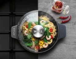 Woll IRON, Servierpfanne Rund Mit Glasdeckel Und Silikongriff, 20 Cm, 5.5 Cm Hoch, Chili Red 8 Woll IRON, Servierpfanne Rund Mit Glasdeckel Und Silikongriff, 20 Cm, 5.5 Cm Hoch, Chili Red -Smart Kitchen Store 7043e3f3f4ed078f9e29d790d7a1eb8e