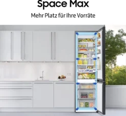 Samsung Bespoke RL34A6B0D22/EG Kühl-/Gefrierkombination Mit SpaceMax™-Technologie/All-Around Cooling/No Frost+ / Power Cool + Power Freeze, 185cm, 344ℓ, 35 DB(A) -Smart Kitchen Store 713f5b084b6060339603090195734848