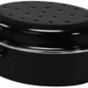 Krüger Gänsebräter Aus Schwarz Emailliertem Stahl Mit Chromrand 42cm 1 Krüger Gänsebräter Aus Schwarz Emailliertem Stahl Mit Chromrand 42cm -Smart Kitchen Store 716cd9ad10d356d82c11accff135202f