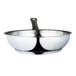 Serenk Modernist Pfanne, Bratpfanne, Edelstahlpfanne, Für Alle Herdarten, Auch Induktion, Spülmaschinenfest, Stielpfannen, Silber, Ø 24 Cm - 1,5 Liter -Smart Kitchen Store 7257c152e958981ac8a5f5e5a1ccf2df