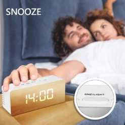 LED Spiegel Digitaler Wecker, Desktop USB Elektronisches Thermometer Am Bett Digitaler Wecker -Smart Kitchen Store 72f902d5c2006ba792fc8fc3e56208c4