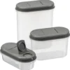 Plast Team Trockenvorratsdosen-Set Margerit 3er Set Grau -Smart Kitchen Store 7305c72936a90d8407a6cb7927ae5f81