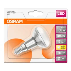 Osram LED Leuchtmittel Glas Reflektor R50 4,3W = 60W E14 Matt Warmweiß 2700K 36° -Smart Kitchen Store 7371ebe99e06e59eca3e614fe470546c