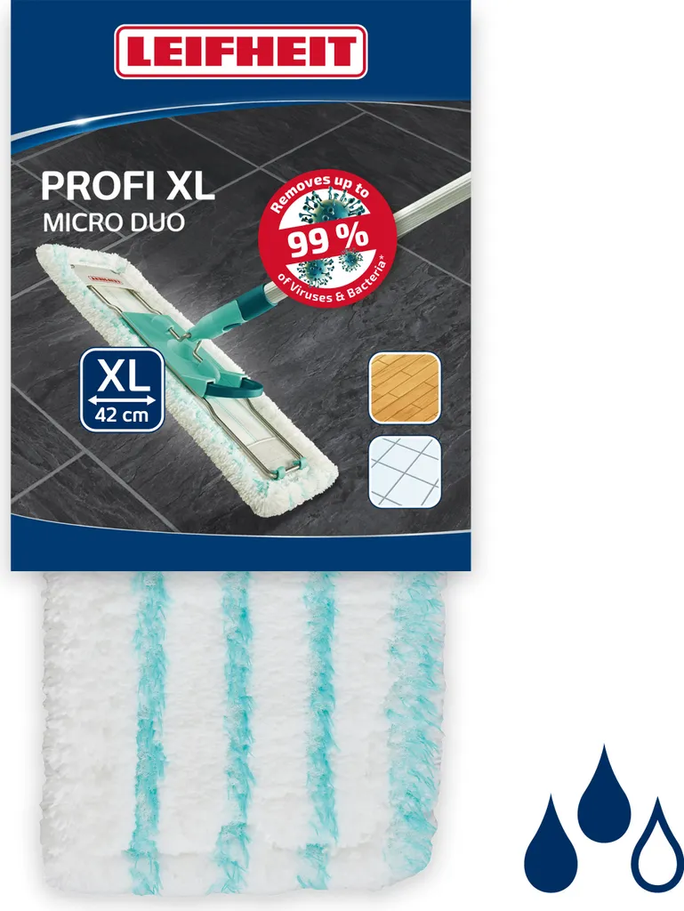 Leifheit Wischbezug Profi XL Micro Duo 3 Leifheit Wischbezug Profi XL Micro Duo