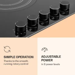 Klarstein MultiChef 5 Kombi-Gaskochfeld Gas/Glaskeramik 5 Zonen -Smart Kitchen Store 74da0b2770001f707791812093e6b922