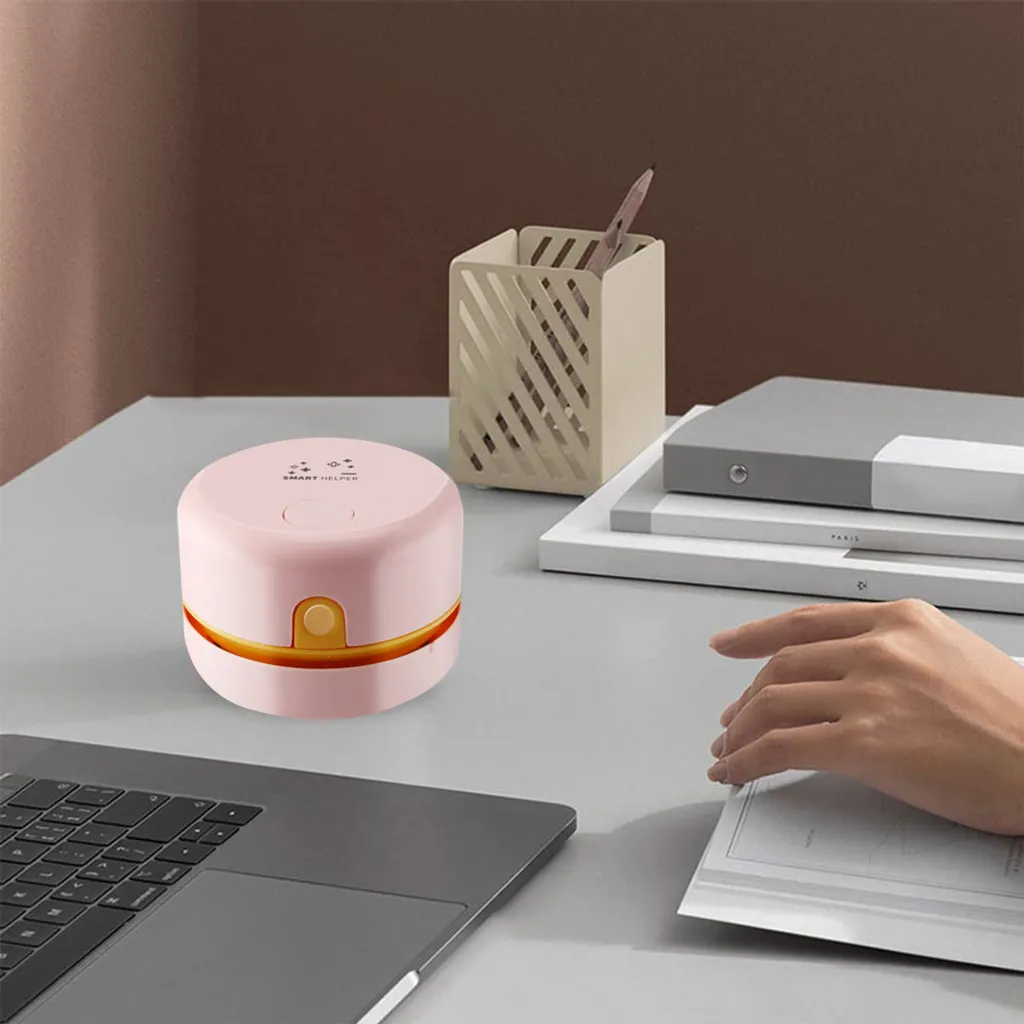 Desktop-Staubsauger USB Aufladbar Einstellbare Saugkraft Mini Tisch Staubsammler Für Tastatur Home Office ,Pink 6 Desktop-Staubsauger USB Aufladbar Einstellbare Saugkraft Mini Tisch Staubsammler Für Tastatur Home Office ,Pink – Bild 4