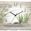 ARTland Holz Wanduhr Quarzuhr - Schwarzer Zeiger 3D Steine Größe: 40x30 Cm -Smart Kitchen Store 76c2ba6275396f6f73c7ab9502f5ff1f