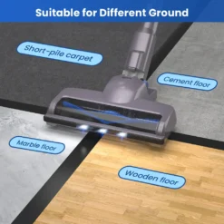 Greenote Akku Staubsauger, 23000PA Staubsauger Kabellos 4 In 1, 200W Mit Doppeltem Digitalmotor LED Elektrobürste Staubsauger, Bis Zu 35 Minuten, Leiser Handstaubsauger, Für Tierhaar Teppich Autos -Smart Kitchen Store 772da1fc127388a5a536db0d9f65db20