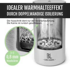 Bjørn Liebdhal French Press Edelstahl Kaffeemaschine Auch Für Camping : 0.6 Liter -Smart Kitchen Store 778d03e1698cf02462e28806679b215a