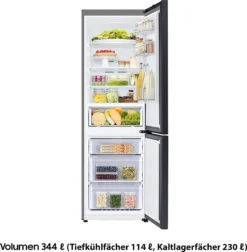 Samsung Bespoke RL34A6B0D22/EG Kühl-/Gefrierkombination Mit SpaceMax™-Technologie/All-Around Cooling/No Frost+ / Power Cool + Power Freeze, 185cm, 344ℓ, 35 DB(A) -Smart Kitchen Store 77ab61acd0d41d7d4968eb93c7f39a84