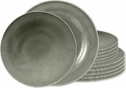 Seltmann Weiden Tafelservice Beat Grau Relief Modern -Smart Kitchen Store 77ad538ad43aa0670d9c3d861b7ed5ca