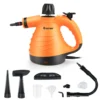 COSTWAY Dampfreiniger Inkl. 9 Zubehör, Handdampfreiniger, Dampfreinigen Handgerät 3 Bar / 250ml / 1050W / 4min Aufheizzeit/für Teppiche, Vorhänge, Autositze, Küche (Orange) -Smart Kitchen Store 77dfc98d7c8b08e959ffe617e57d749b