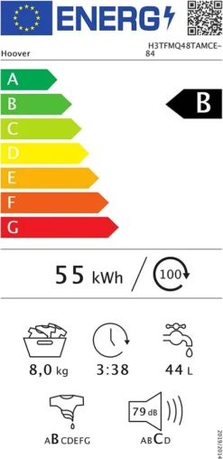 HOOVER Waschmaschine Toplader H3TFMQ48TAMCE-84 8kg 1400 U/min -Smart Kitchen Store 78374344631e879f3bad803ad637929e