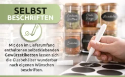 PORADA 12 Stapelbare Gewürzgläser Set 150ml Glasbehälter Mit Deckel Aufbewahrung Küche Gewürzdosen Vorratsdosen Glas Mit Deckel Aufbewahrungsgläser Küchenorganisation Aufbewahrung… 21 PORADA 12 Stapelbare Gewürzgläser Set 150ml Glasbehälter Mit Deckel Aufbewahrung Küche Gewürzdosen Vorratsdosen Glas Mit Deckel Aufbewahrungsgläser Küchenorganisation Aufbewahrung… -Smart Kitchen Store 7842511bf94883786130b5a0c21f71b3