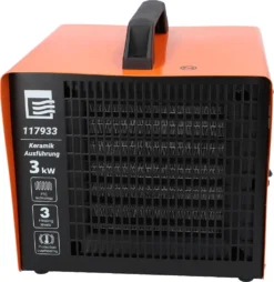 BTEC Keramik Elektroheizer 3 KW, Heizlüfter, Bauheizer, Frostwächter -Smart Kitchen Store 793dcb75726c5f3ed73d98b522ea893a