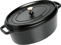 STAUB Cocotte Oval 37cm Schwarz -Smart Kitchen Store 7959fffaf3d6e7da49ee0506fb45b39d