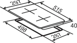 PKM Doppelkochfeld EB-GK-2R Autark 2 Aus Glaskeramik, 230 V -Smart Kitchen Store 79e00bd45b6b20685d29137c623d5b5f