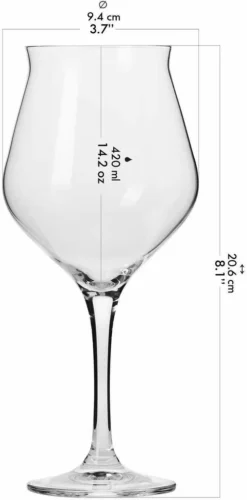 KROSNO Avant-Garde Bier-Tulpen Bier-Gläser, 6er-Set, 420 Ml -Smart Kitchen Store 79ec227ba73ea4054ee8a5e2735718cf