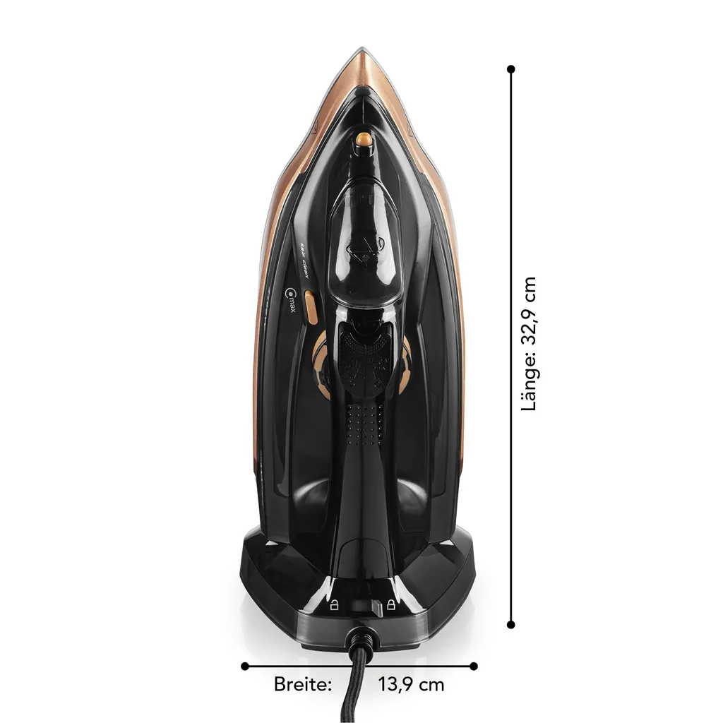 MAXXMEE Dampfbügeleisen - Mit Tropfstopp-, Antikalk- Und Selbstreinigungsfunktion Dampfbügeleisen Bügeleisen Kabellos Antikalk Selbstreinigung Tropfstop Keramik 8 MAXXMEE Dampfbügeleisen - Mit Tropfstopp-, Antikalk- Und Selbstreinigungsfunktion Dampfbügeleisen Bügeleisen Kabellos Antikalk Selbstreinigung Tropfstop Keramik – Bild 6