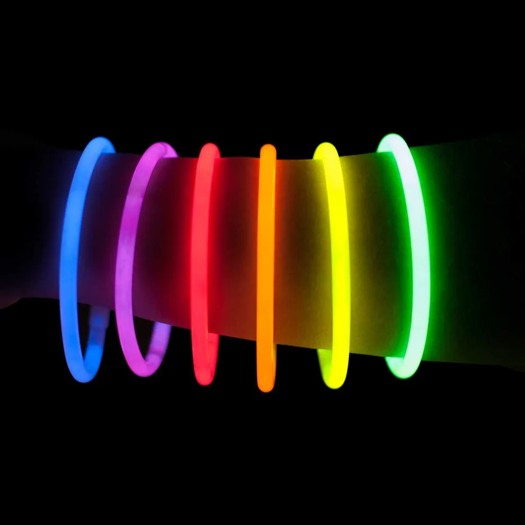 Vivaloo Knicklichter - Festival Ausrüstung, Party Deko, Neon-Leuchtstäbe, 7 Farben, 100er Set 7 Vivaloo Knicklichter - Festival Ausrüstung, Party Deko, Neon-Leuchtstäbe, 7 Farben, 100er Set – Bild 5