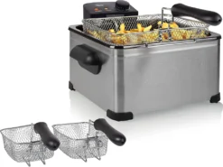 Tristar Fritteuse FR-6949 2000 W 5 L Edelstahl Silbern -Smart Kitchen Store 7a27d1958e70a5331345cbc82027da87