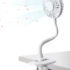 Klippbarer Ventilator Akku Leise USB Klemmbarer Tischventilator Schwenkbar 360° 3 Geschwindigkeiten Wiederaufladbar Schreibtisch Mini Auto Clip-Ventilator Fan -Smart Kitchen Store 7ac81136fd47840b66ce5cb411b64490