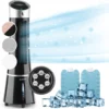 Klarstein Mobiles Klimagerät Ohne Abluftschlauch - Luftkühler Mit Wasser Ventilator Luftbefeuchter Luftreiniger Funktion - 6L Wassertank - Air Cooler Klimaanlage Mobil Mit Fernbedienung - Schwarz -Smart Kitchen Store 7b611a755fbd0688b50473feb4f3876d