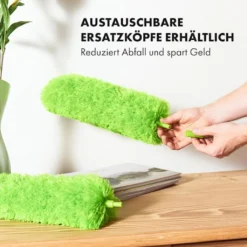 GÜTEWERK Teleskop Staubwedel Waschbar - 252 Cm Lang - Ausziehbar Staubwischer Teleskopstiel Mikrofaser Staub Dust Wischer Extendable Feather Duster Teleskopgriff Staubbürste Teleskopstange Wischer -Smart Kitchen Store 7c0aee16752c3036fdb949b56f5a8965