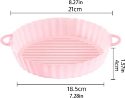 2 Stück Air Fryer Silikon Topf Wiederverwendbar Ersatzeinlagen Korb Backofen Pad Hitzebeständige Backblech Fried Pizza Heißluftfritteuse Matte Blau 18,5*21*4cm -Smart Kitchen Store 7c6ce5ab2eec603a4e0538de18ea2866